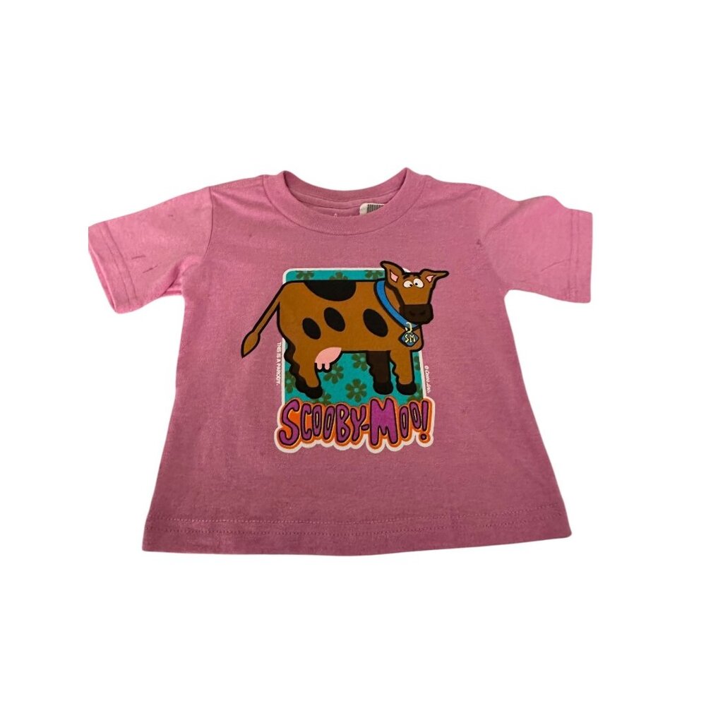 🌸3/$15🌸New Scooby-Moo Pink Toddler T-Shirt 12M By Cows Whistler-Canada
